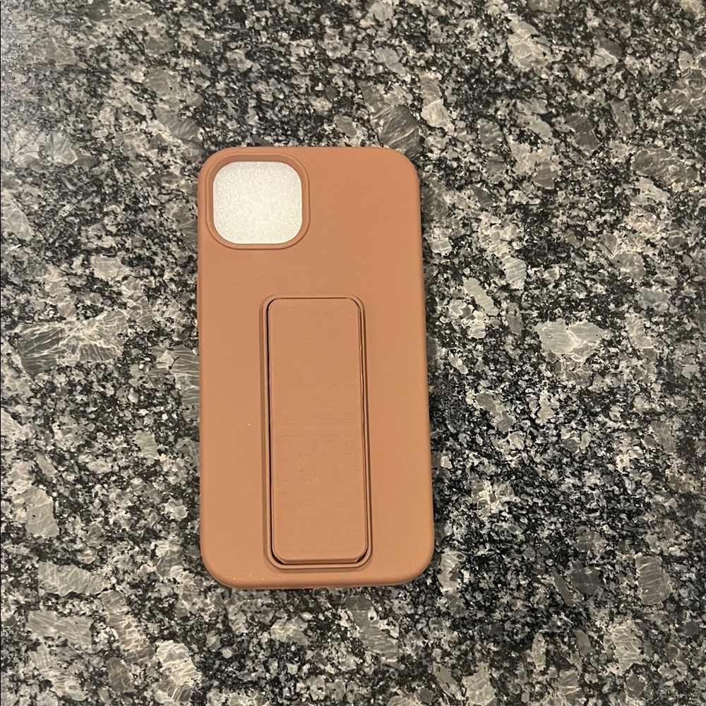 Sleek Tan iPhone 13 Case with Stand